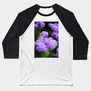 Purple Mimosa Flower Baseball T-Shirt